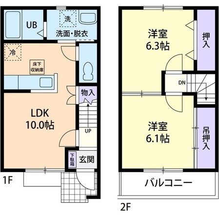 メゾンエスポワールの物件間取画像